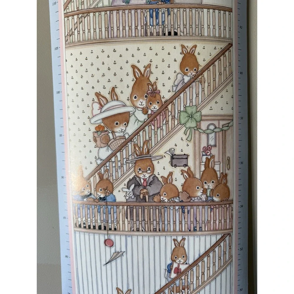 CR Gibson USA Vintage Cara Marks Bunny Growth Chart‎ 9